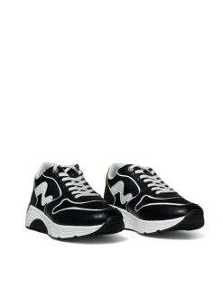 Sneakers donna “Manila Grace” MGRUN V.107 Collezione Autunno/Inverno 2024/2025 – Nero bianco e oro