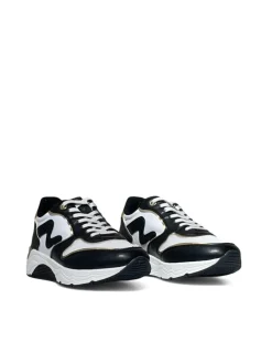 Sneakers donna “Manila Grace” MGRUN V.101 Collezione Autunno/Inverno 2024/2025 – Nero bianco e oro