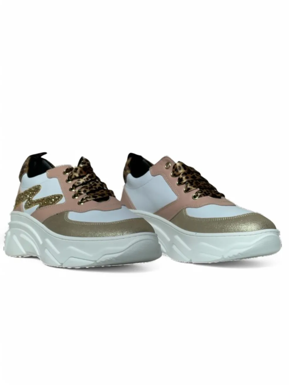 Sneakers donna “Manila Grace” 60047 Collezione Primavera/Estate 2025 – Bianco platino e rosa