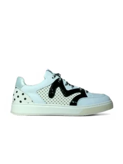 Sneakers donna “Manila Grace” 60142 Collezione Primavera/Estate 2025 – Bianco nero e argento/Bianco beige e platino