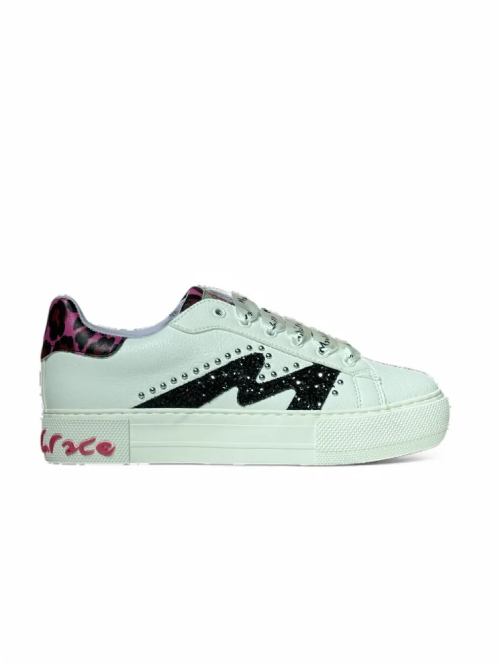 Sneakers donna “Manila Grace” 60105 Collezione Primavera/Estate 2025 – Bianco nero e Argento/Bianco fucsia e nero