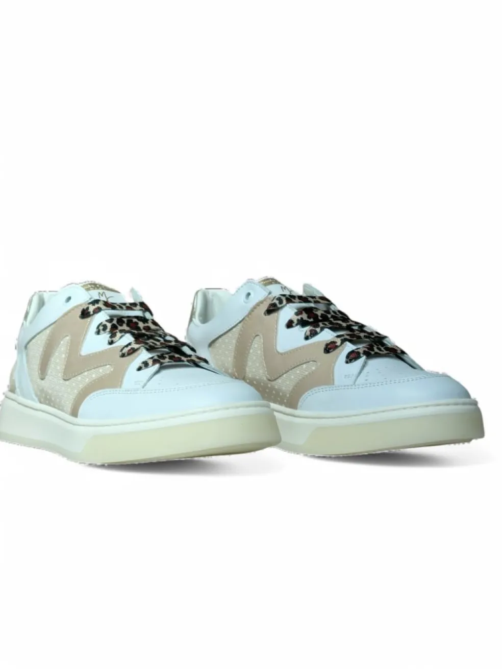 Sneakers donna “Manila Grace” 60142 Collezione Primavera/Estate 2025 – Bianco nero e argento/Bianco beige e platino