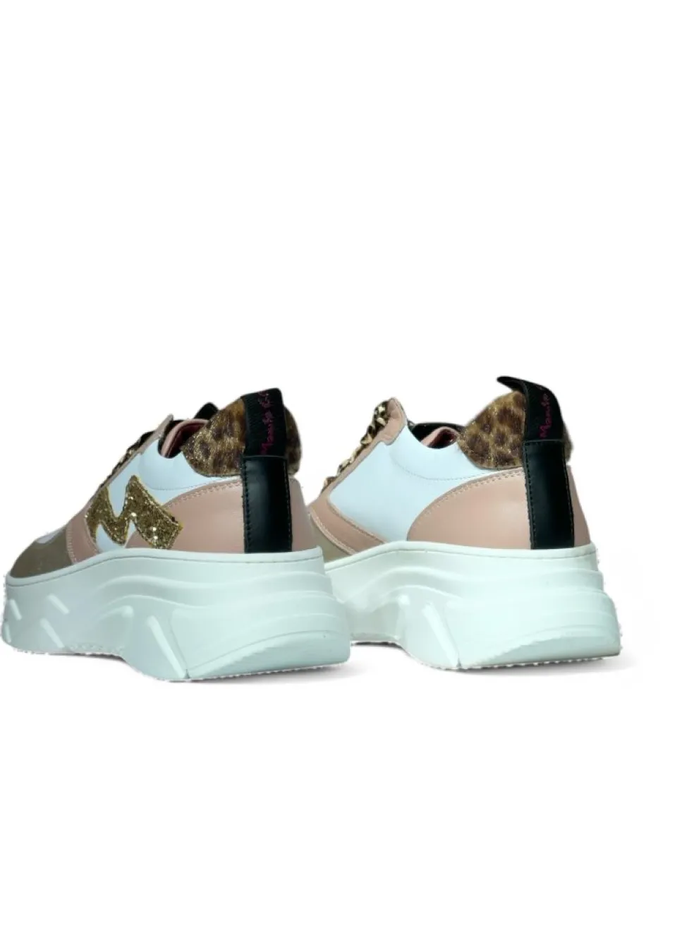 Sneakers donna “Manila Grace” 60047 Collezione Primavera/Estate 2025 – Bianco platino e rosa