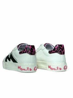 Sneakers donna “Manila Grace” 60105 Collezione Primavera/Estate 2025 – Bianco nero e Argento/Bianco fucsia e nero