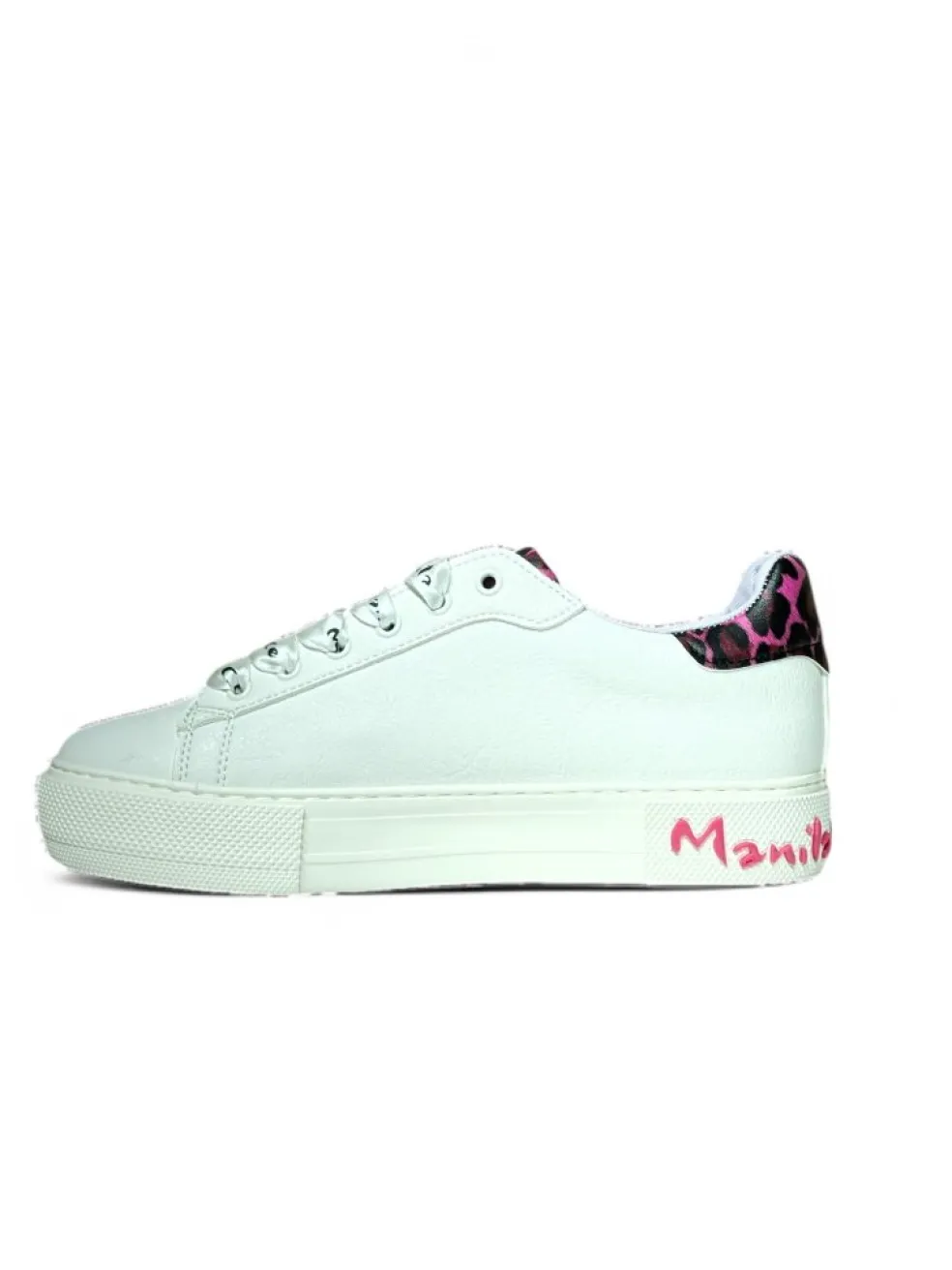 Sneakers donna “Manila Grace” 60105 Collezione Primavera/Estate 2025 – Bianco nero e Argento/Bianco fucsia e nero