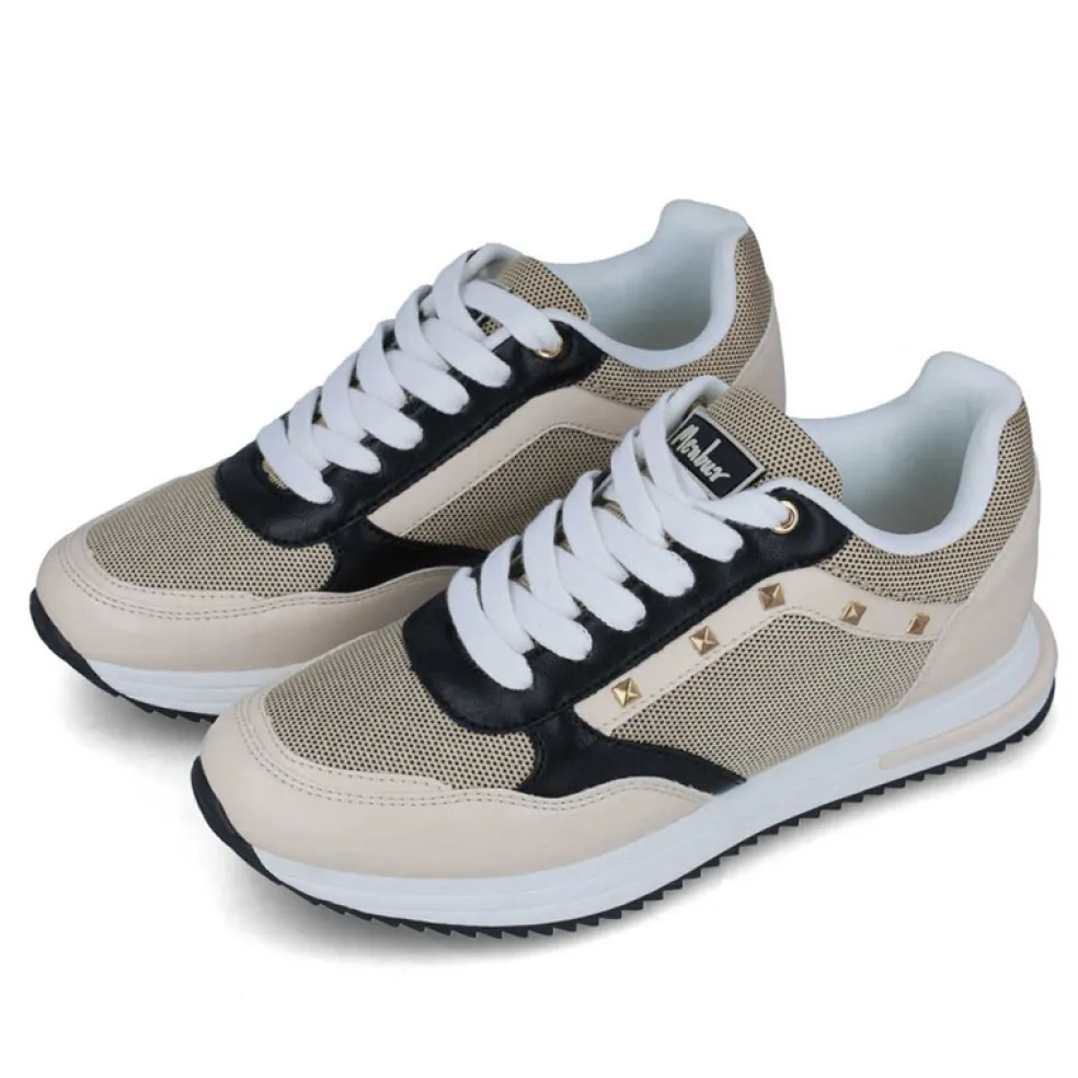 Sneakers donna “Menbur” 23139 Collezione Primavera/Estate 2025 – Beige multi