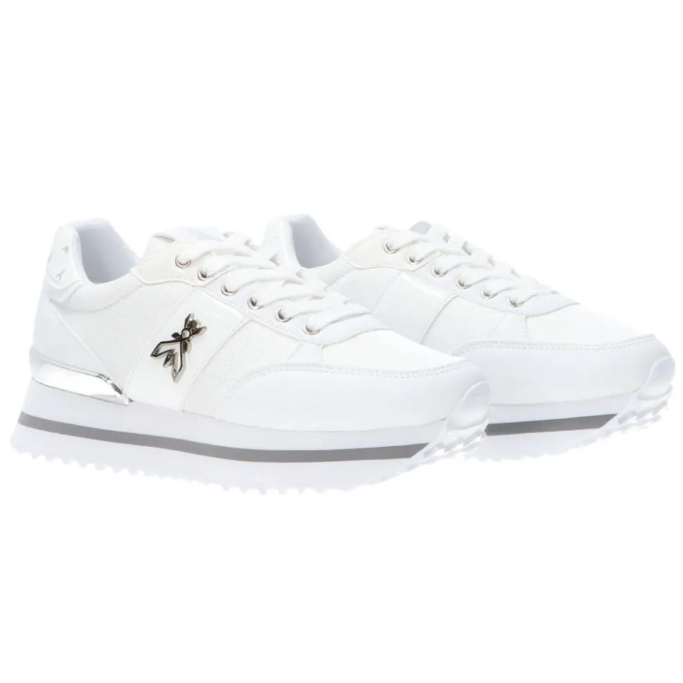 Sneakers donna “Patrizia Pepe” PPJ266 Collezione Primavera /Estate 2025 – Bianco/Beige