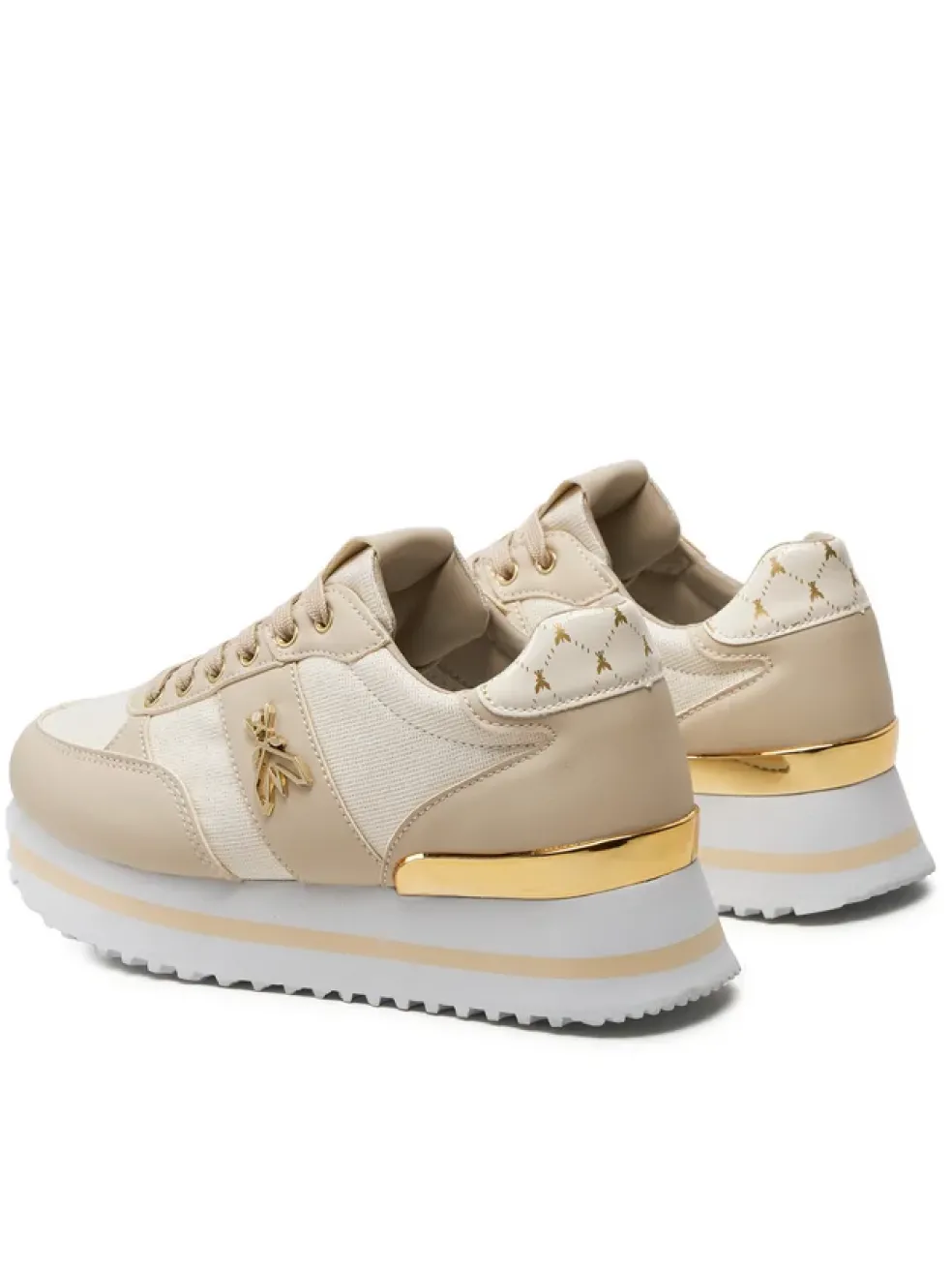Sneakers donna “Patrizia Pepe” PPJ266 Collezione Primavera /Estate 2025 – Bianco/Beige