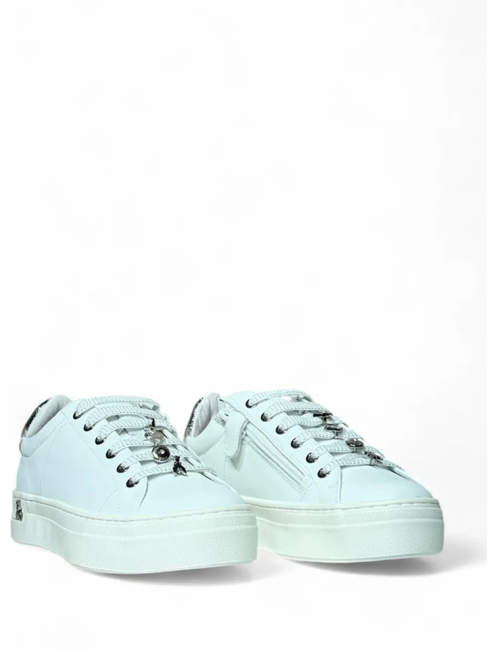Sneakers donna “Patrizia Pepe” PPJ824 Collezione Primavera /Estate 2025 – Bianco/Avorio/Beige/Nero