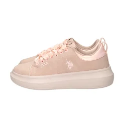 Sneakers donna “U.S. POLO” HELIS024 Collezione Primavera/Estate 2025 – Rosa/Beige