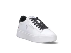 Sneakers donna “U.S. POLO” MARAYA003-WHI-BLK01 Collezione Primavera/Estate 2025 – Bianco e nero