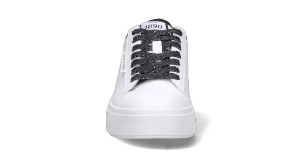 Sneakers donna “U.S. POLO” MARAYA003-WHI-BLK01 Collezione Primavera/Estate 2025 – Bianco e nero