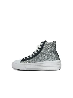 Sneakers donna “Virtus Palestre” VTW200511 Collezione Autunno/Inverno 2024/2025 – Argento nero e Bianco