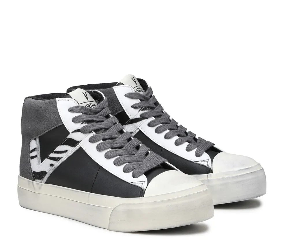 Sneakers donna “Virtus Palestre” VTW200100/01 Collezione Autunno/Inverno 2024/2025 Zebrato – Grigio/Bianco