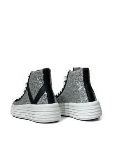 Sneakers donna “Virtus Palestre” VTW200511 Collezione Autunno/Inverno 2024/2025 – Argento nero e Bianco