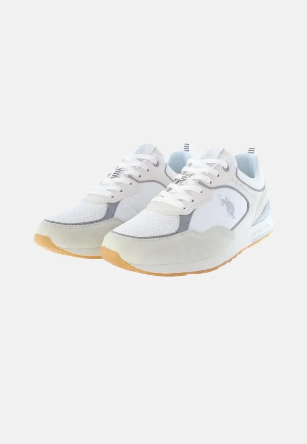 Sneakers Uomo ” U.S. Polo Assn.” Tabry007A Collezione Primavera/Estate 2025 – Bianco e Fango