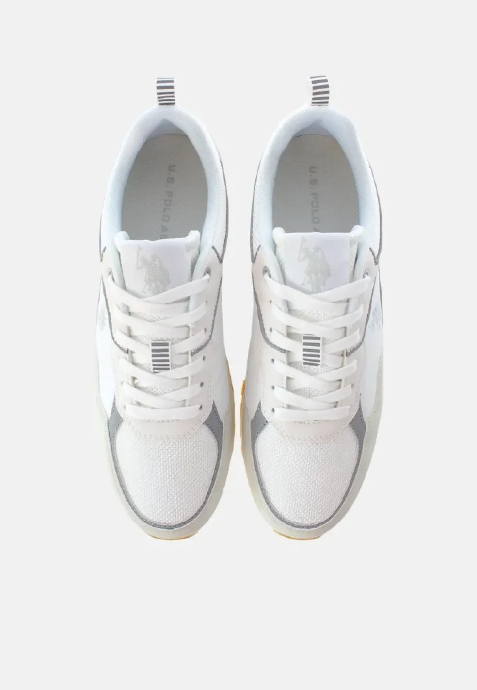 Sneakers Uomo ” U.S. Polo Assn.” Tabry007A Collezione Primavera/Estate 2025 – Bianco e Fango