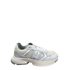 Sneakers Uomo “Blauer” EAGLE02 Collezione Primavera/Estate 2025 – Bianco e Grigio/Multicolor
