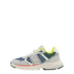 Sneakers Uomo “Blauer” EAGLE02 Collezione Primavera/Estate 2025 – Bianco e Grigio/Multicolor