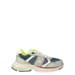 Sneakers Uomo “Blauer” EAGLE02 Collezione Primavera/Estate 2025 – Bianco e Grigio/Multicolor