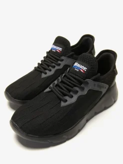 Sneakers Uomo “Blauer” HULETT01 Collezione Primavera/Estate 2025 – Nero/Bianco