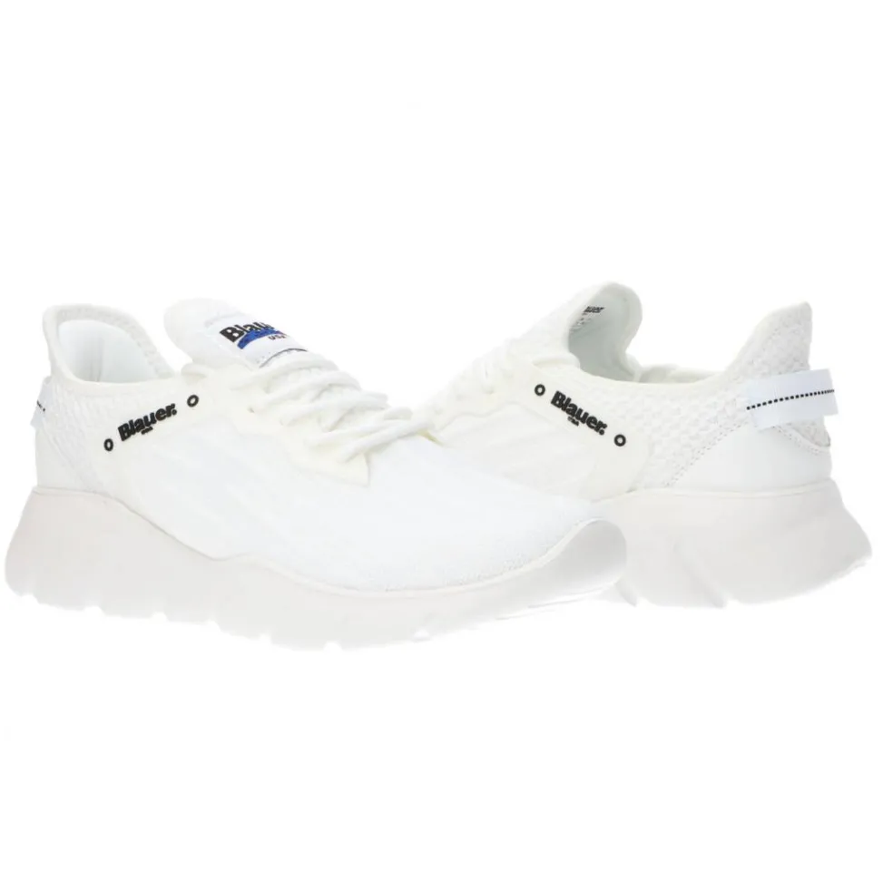 Sneakers Uomo “Blauer” HULETT01 Collezione Primavera/Estate 2025 – Nero/Bianco