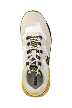Sneakers Uomo “Blauer” S3HERON01/COD Collezione Primavera/Estate 2025 – Bianco e Beige