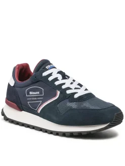 Sneakers Uomo “Blauer”DIXON01 Collezione Primavera/Estate 2025 – Grigio/Blu
