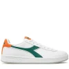 Sneakers Uomo “Diadora” 101.178327 01 D0800 Collezione Primavera /Estate 2025 – Bianco e verde e arancione