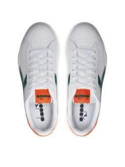Sneakers Uomo “Diadora” 101.178327 01 D0800 Collezione Primavera /Estate 2025 – Bianco e verde e arancione