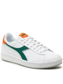 Sneakers Uomo “Diadora” 101.178327 01 D0800 Collezione Primavera /Estate 2025 – Bianco e verde e arancione