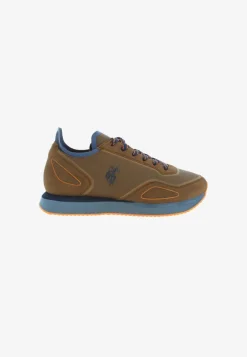 Sneakers Uomo “U.S. Polo Assn.” Spark003 Collezione Primavera/Estate 2025 – Marrone Multi/Grigio Multi