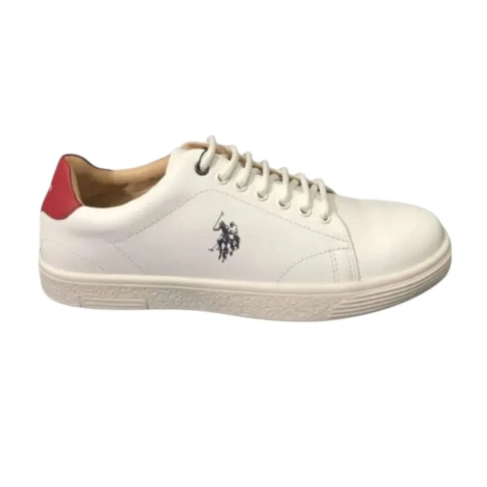Sneakers Uomo “U.S. Polo Assn.” Hummer001 Collezione Primavera/Estate 2025 – Bianco e Rosso