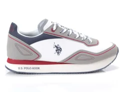 Sneakers Uomo “U.S Polo Assn.” Nobil012-WHI Collezione Primavera/Estate 2025 – Grigio Multi