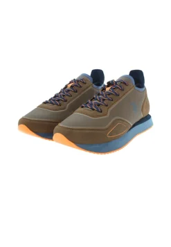 Sneakers Uomo “U.S. Polo Assn.” Spark003 Collezione Primavera/Estate 2025 – Marrone Multi/Grigio Multi
