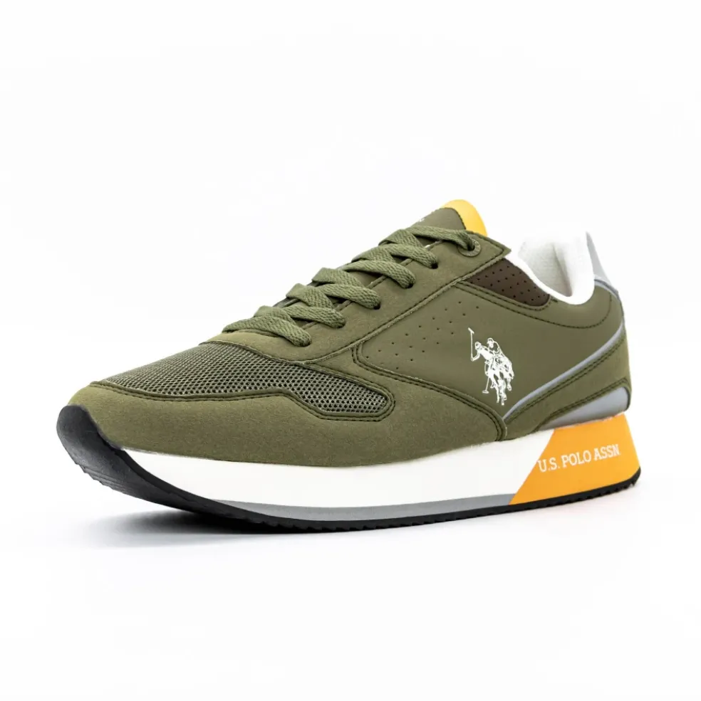 Sneakers Uomo “U.s. Polo Assn.” Nobil003G Collezione Primavera/Estate 2025 – Verde Militare