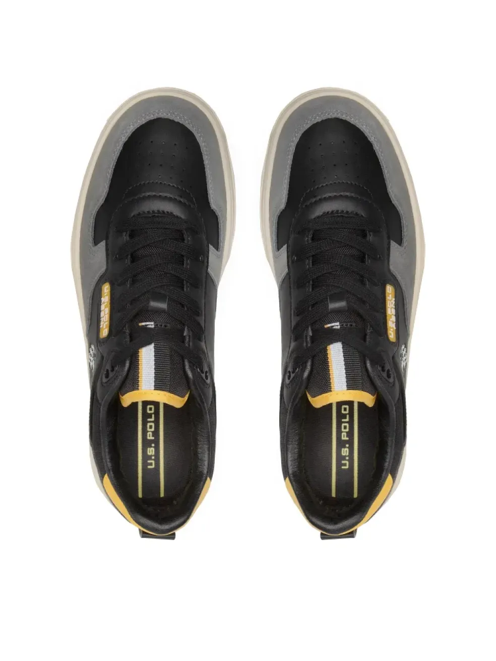 Sneakers Uomo “U.s. Polo Assn.” Rush001B Collezione Primavera/Estate 2025 – Nero e Grigio