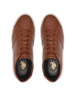 Sneakers uomo “U.S. Polo Assn.” Cryme001 Collezione Primavera/Estate 2025 – Cuoio