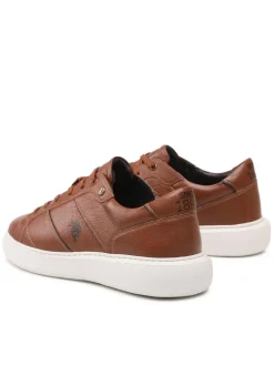 Sneakers uomo “U.S. Polo Assn.” Cryme001 Collezione Primavera/Estate 2025 – Cuoio