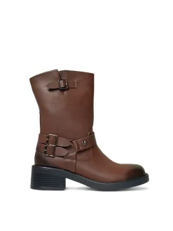Stivaletti Bikers donna “Braccialini” N152 Collezione Autunno/Inverno 2024/2025 vintage – Marrone