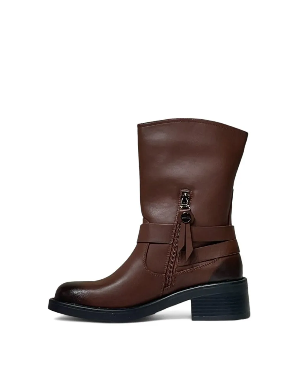 Stivaletti Bikers donna “Braccialini” N152 Collezione Autunno/Inverno 2024/2025 vintage – Marrone