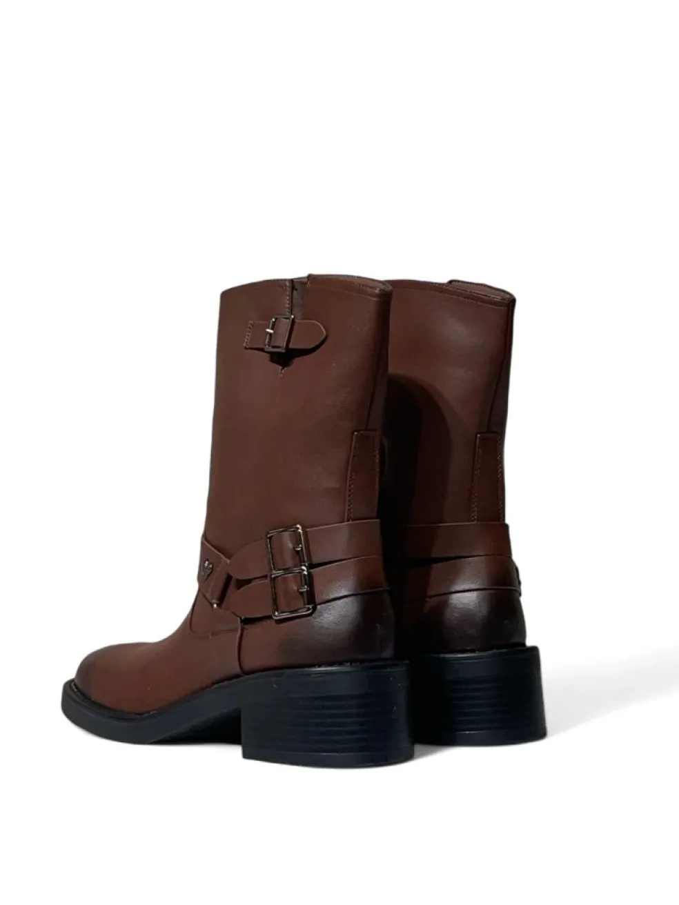 Stivaletti Bikers donna “Braccialini” N152 Collezione Autunno/Inverno 2024/2025 vintage – Marrone