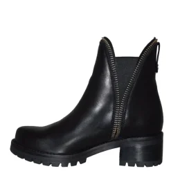 Stivaletti donna “Cult” CLE101993 Collezione Autunno/Inverno 2024/2025 con zip ed elastici – Nero