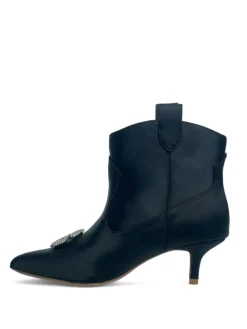 Stivaletti donna “Gaelle Paris” GBDC2599FSTT Collezione Autunno/Inverno 2024/2025 In raso – Nero