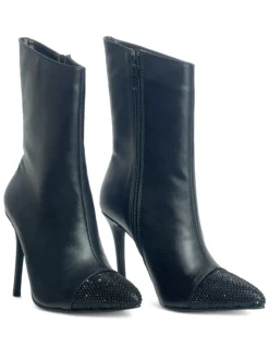 Stivaletti donna “Gaelle Paris” GBCDM2903 Collezione Autunno/Inverno 2024/2025 – Nero/Bianco