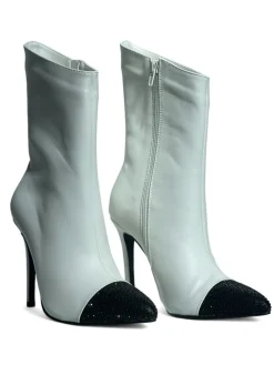 Stivaletti donna “Gaelle Paris” GBCDM2903 Collezione Autunno/Inverno 2024/2025 – Nero/Bianco