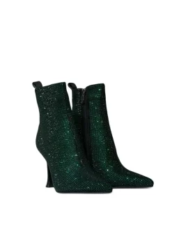 Stivaletti donna “Manufacture Dessai” AA51 Collezione Autunno/Inverno 2024/2025 Con strass – Bronzo/Verde/Blu