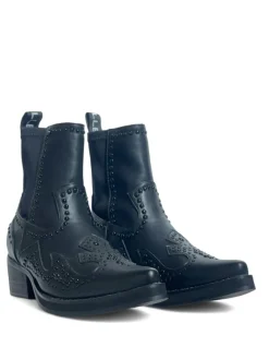 Stivaletti texano donna “Gaelle Paris” GBDC2401 Collezione Autunno/Inverno 2024/2025 – Nero