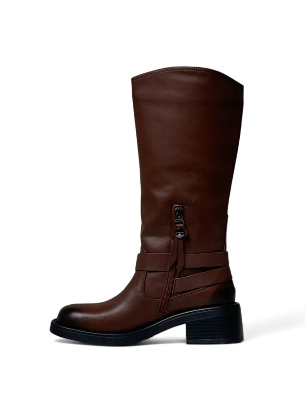 Stivali Bikers donna “Braccialini” N153 Collezione Autunno/Inverno 2024/2025 vintage – Marrone