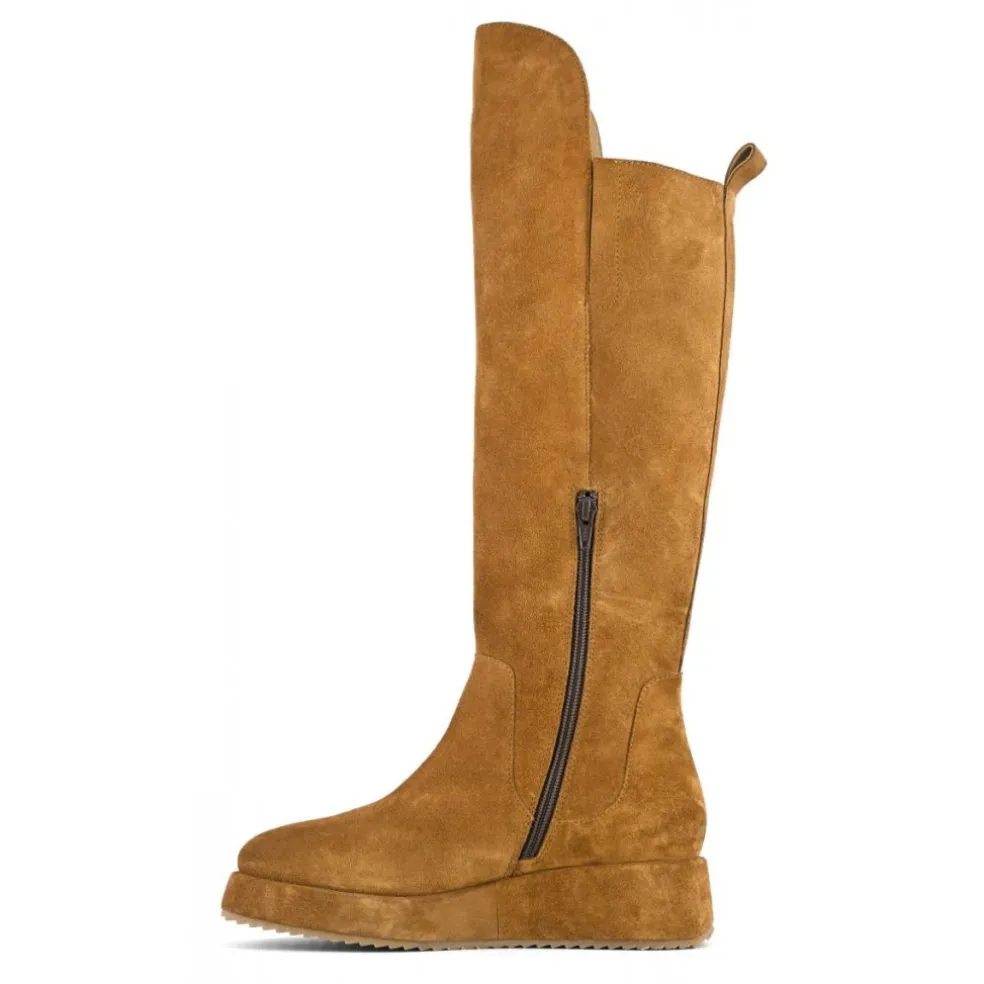 Stivali donna “Coral Blue” CB.K323.21 Collezione Autunno/Inverno 2024/2025 – Nero/Cognac